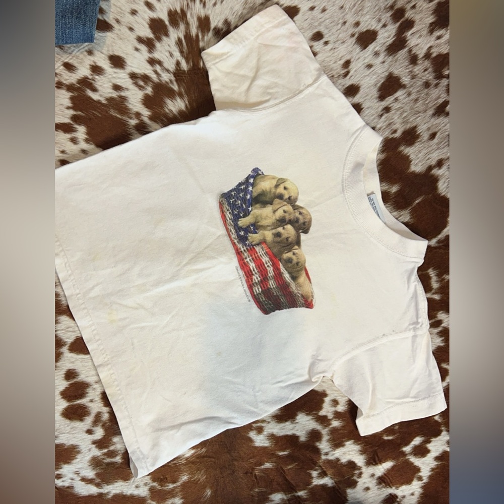 Vintage kids 4th of July shirt